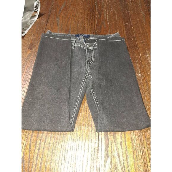 Size 5 Earl Jean Blue Black Denim Jeans with Pockets and Belt Loops - Picture 4 of 6